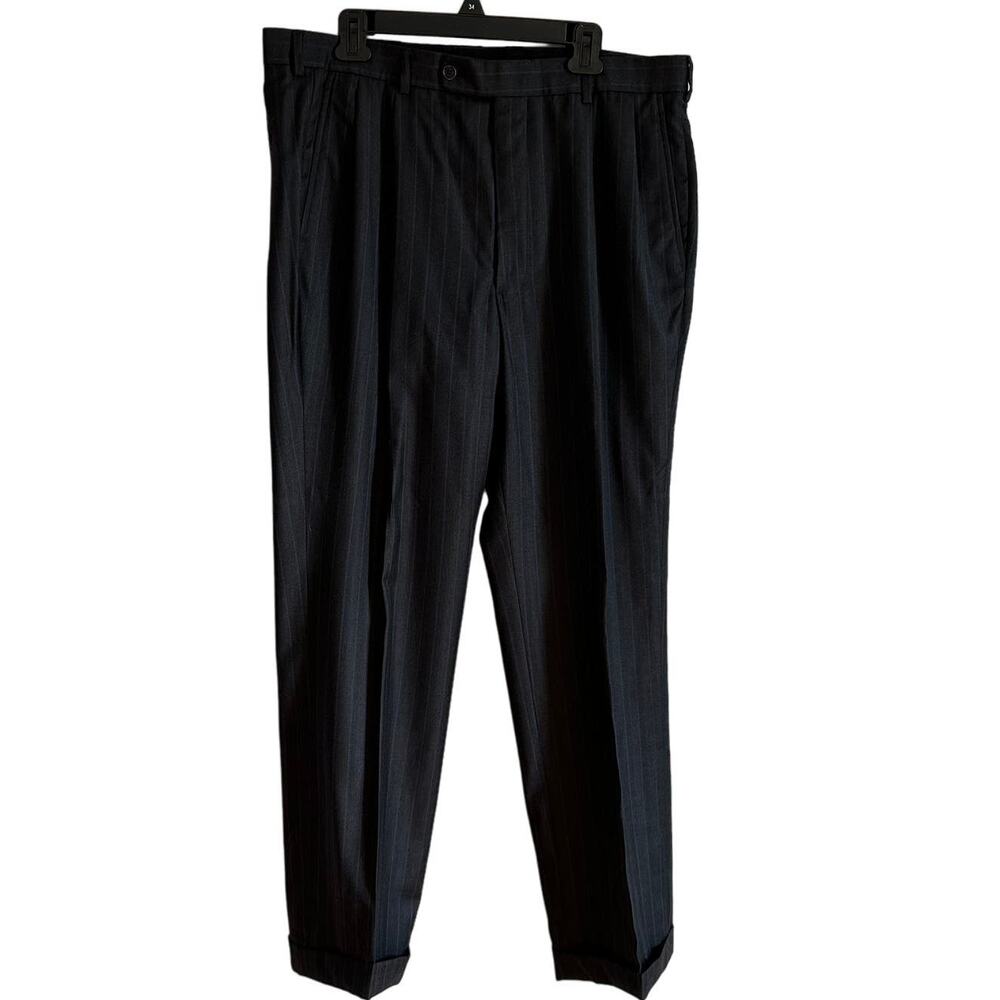 Brooks Brothers Black Pleated Dress Pants